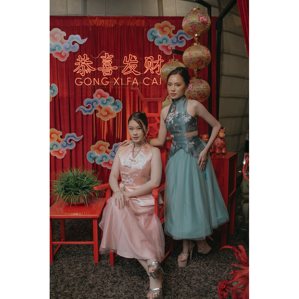 Set Cheongsam Wanita Elegan