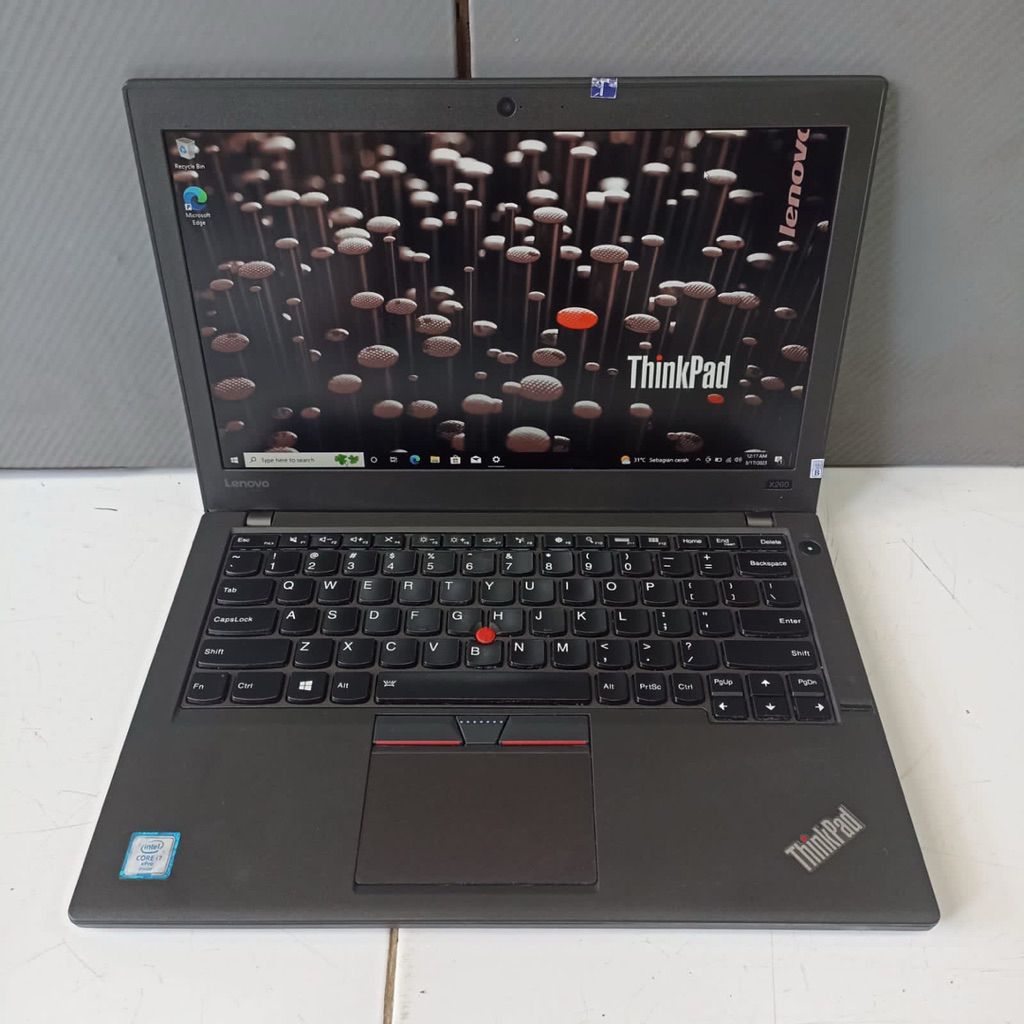 Laptop Lenovo Thinkpad X260, Gaming, Editing, Ngebut, SLIM, Lengkap, Black