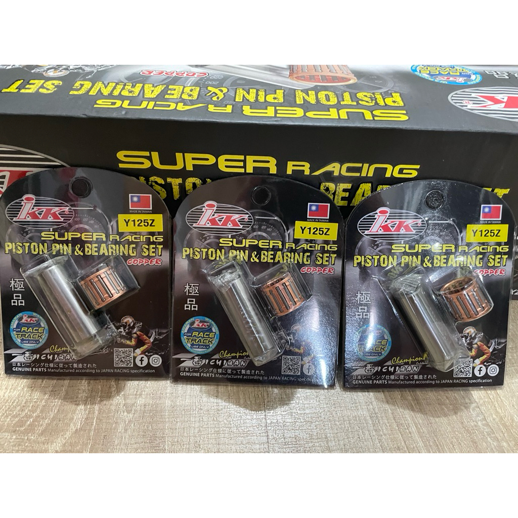 PIN & BEARING KIT SET PISTON 125Z IKK RACING ORIGINAL IKK JAPAN