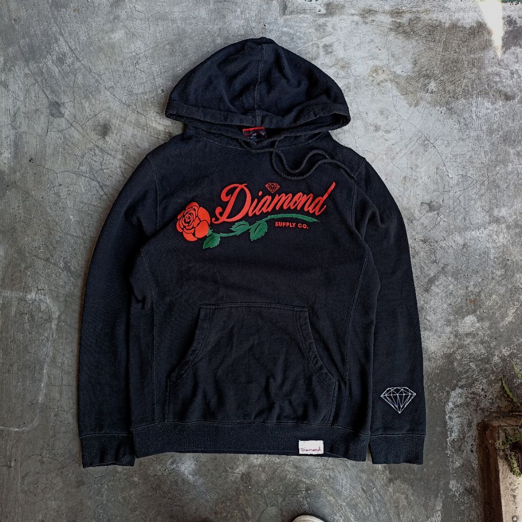 DIAMOND SUPPLY  HOODIE BLACK
