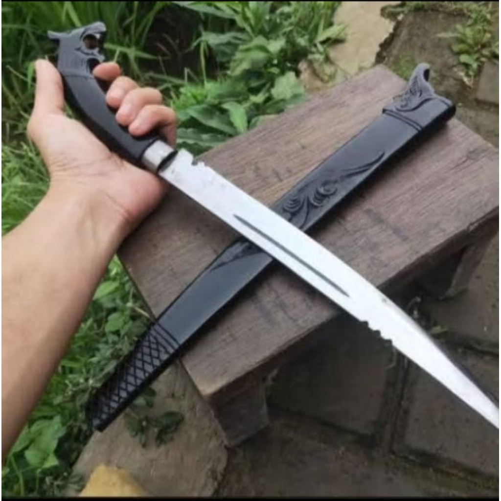 SPJ 97 Pisaw Badik Macan Hitam Panjang 48cm