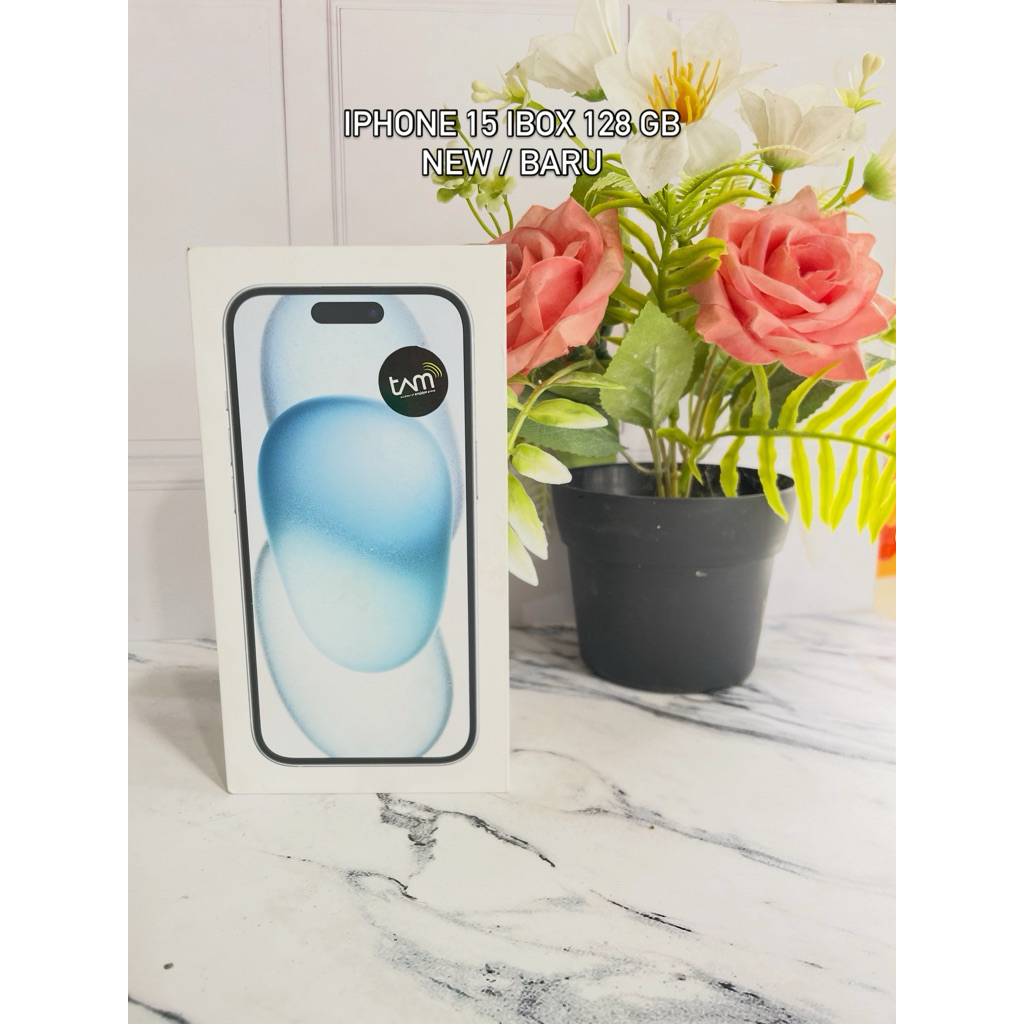 iphone 15 128 gb resmi ibox new/baru