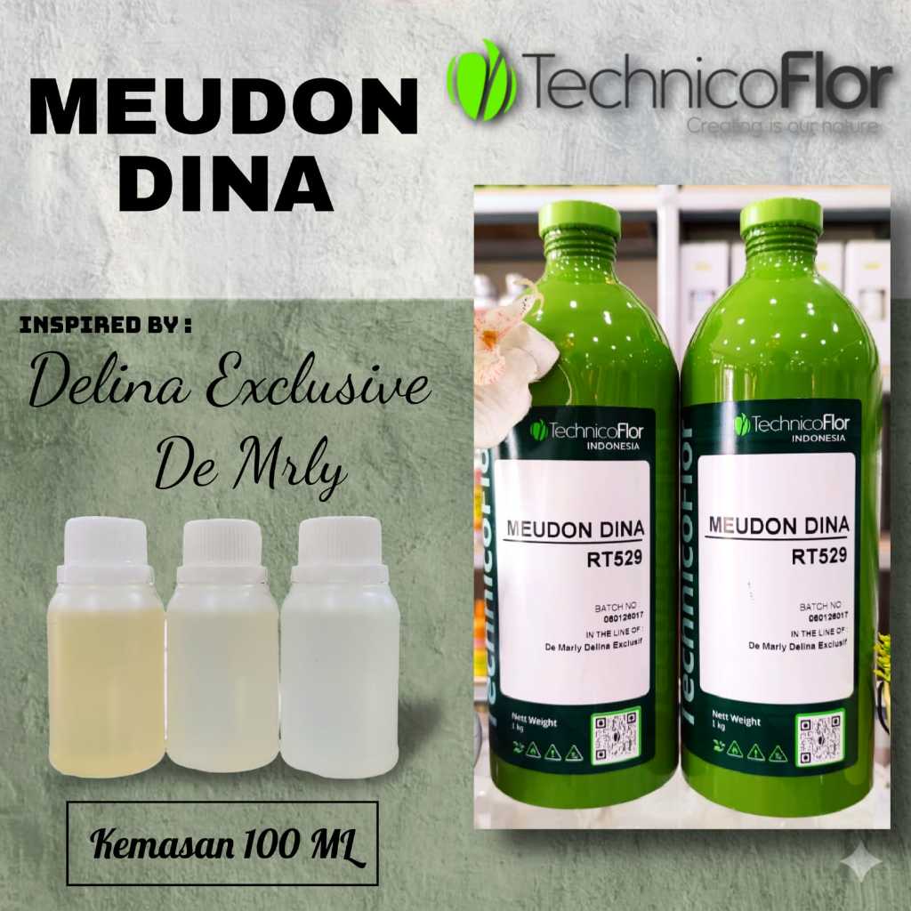 100 ML - MEUDON DINA [ TFI ] | Bibit/biang parfum murni tanpa campuran kemasan repack - de marly del