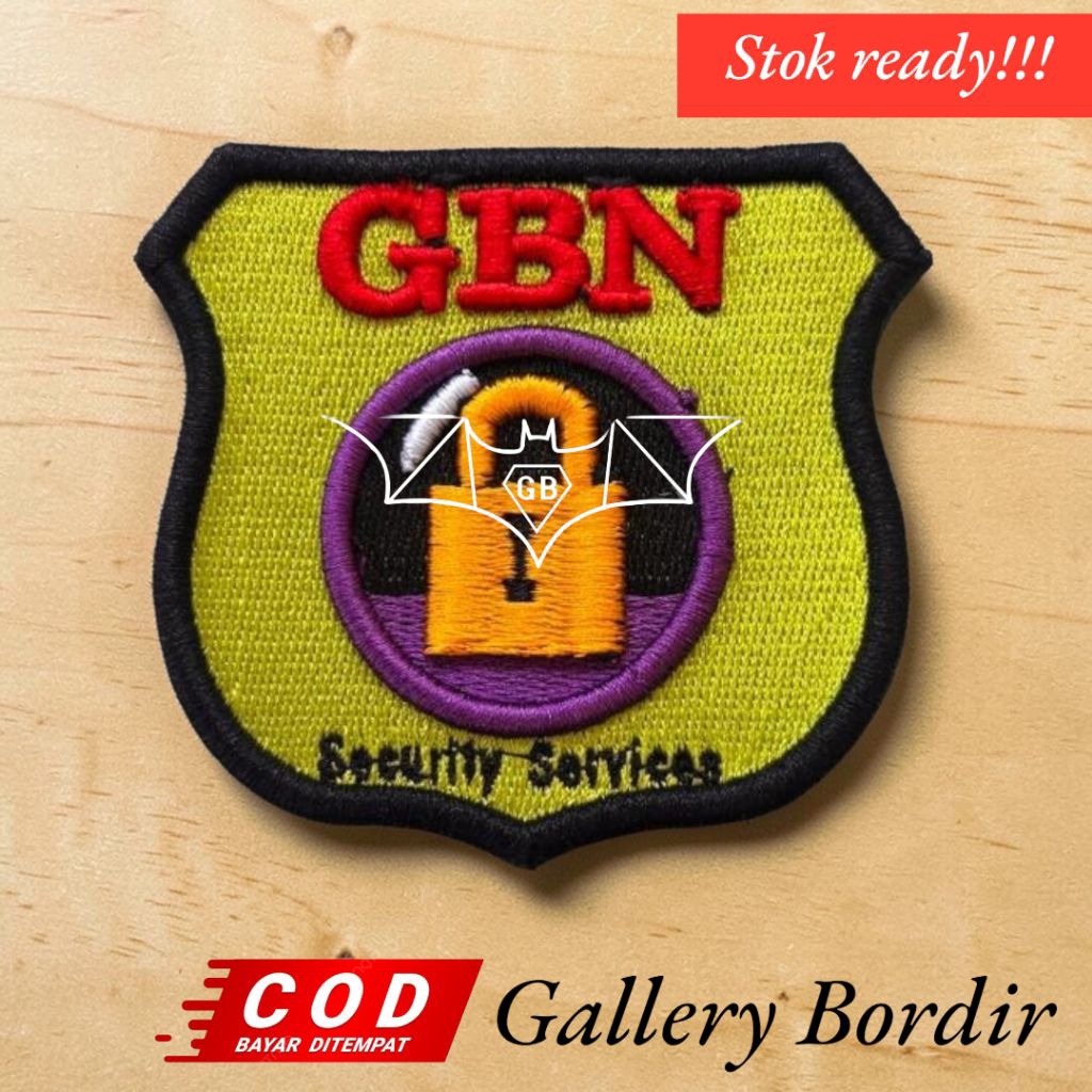 BORDIR logo PT gbn garda Bangsa timbul 3d