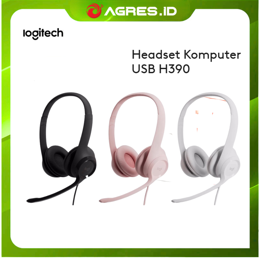 LOGITECH H390 HEADSET STEREO USB MIKROFON NOISE-CANCELLING