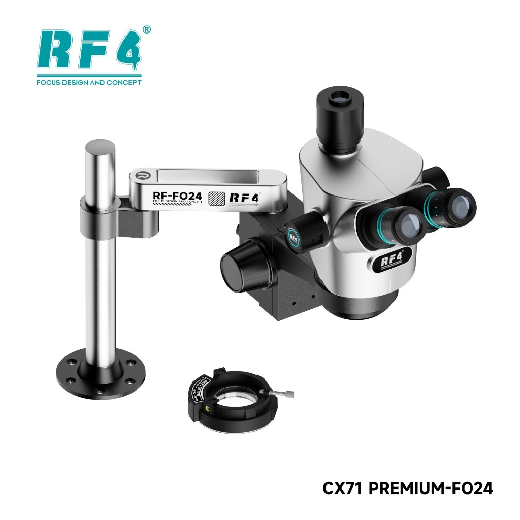 INTI RF4 CX71P-FO24 CX71 PREMIUM - FO24 - Mikroskop Trinokular Anti-Fatigue Design 6.5 - 65X Zoom