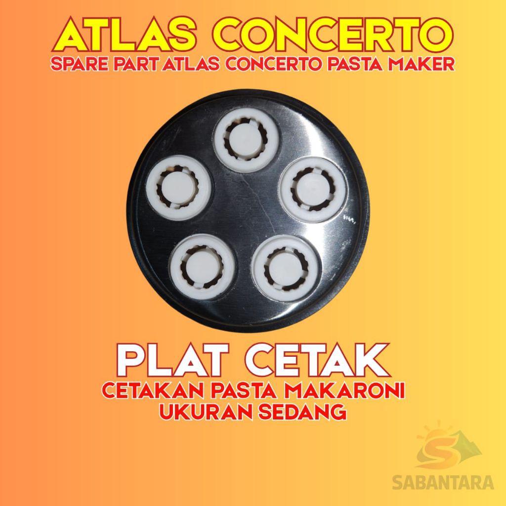 PLAT CETAKAN MAKARONI UKURAN SEDANG/LARGE ATLAS CONCERTO
