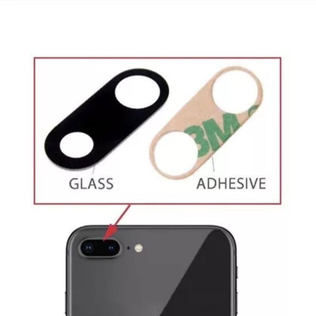 Camera Lens Lensa kamera kaca kamera belakang IP 8 PLUS 8G PLUS / IP8+ IP8G+ / IP 8+ / IP 8G+