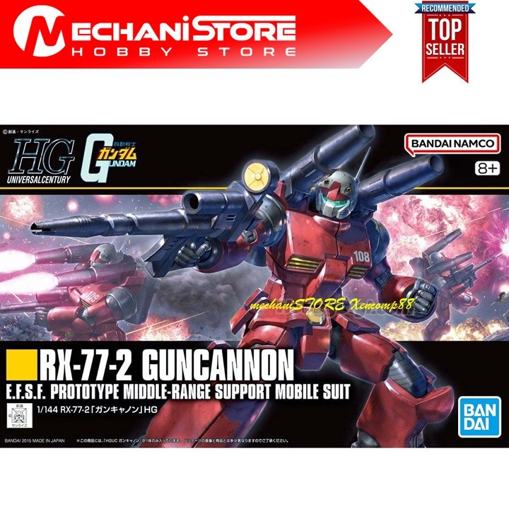 HG 1/144 HGUC RX-77-2 Guncannon Gundam Bandai