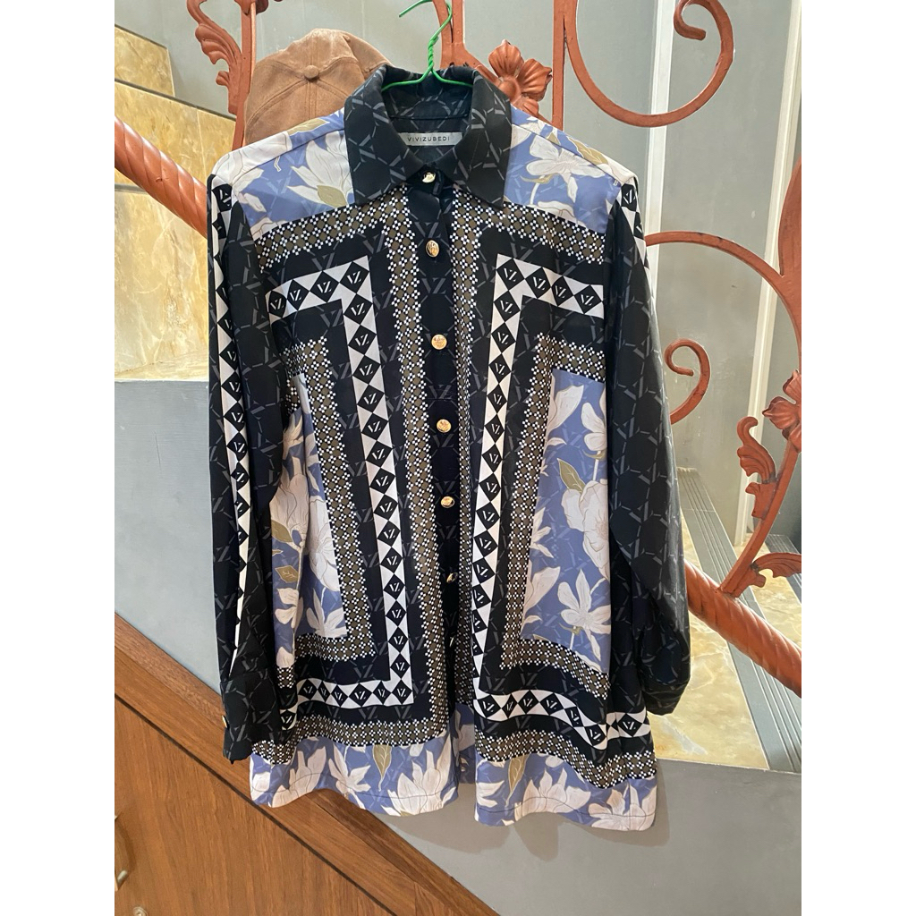 (BACA DESKRIPSI) VIVI ZUBEDI - VZ ROSEMARY TOP BLACK