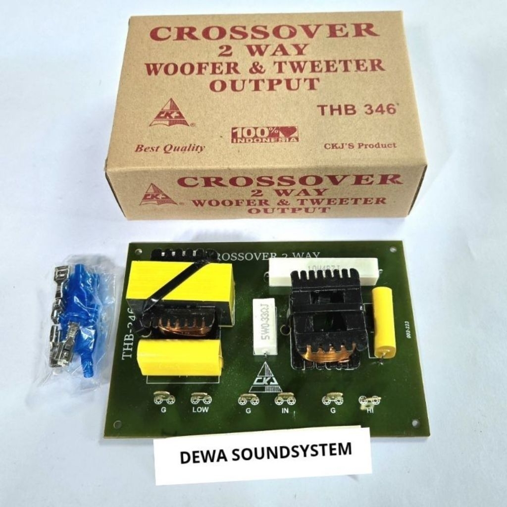 Crossover 2 Way Woofer Tweeter Low High CKJ THB 346