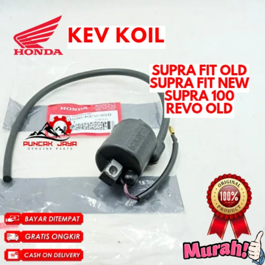 KOIL ORIGINAL HONDA KODE KEV, KOIL SUPRA FIT OLD, KOIL SUPRA FIT NEW, KOIL SUPRA 100, KOIL REVO OLD