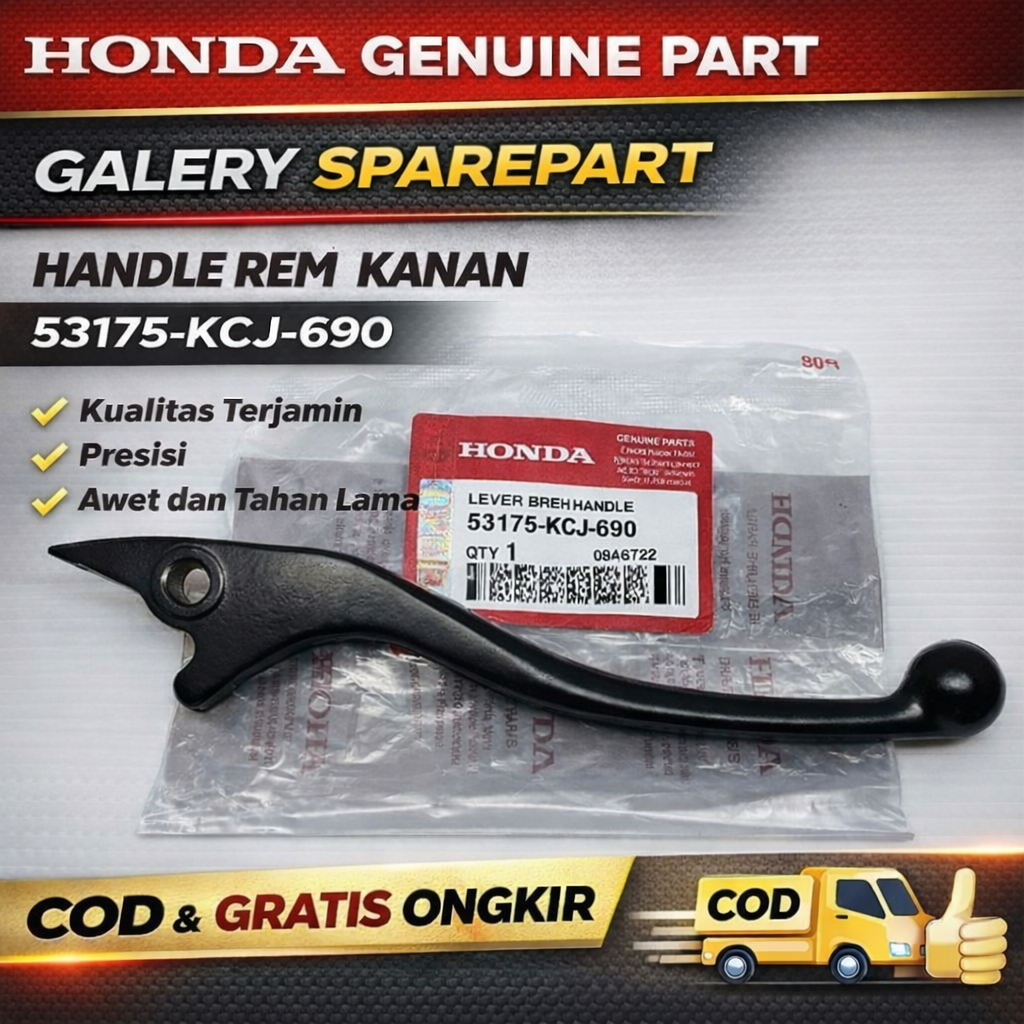 Handle Rem Kanan Honda Tiger. Mega Pro. Revo Lama 53175-KCJ-690