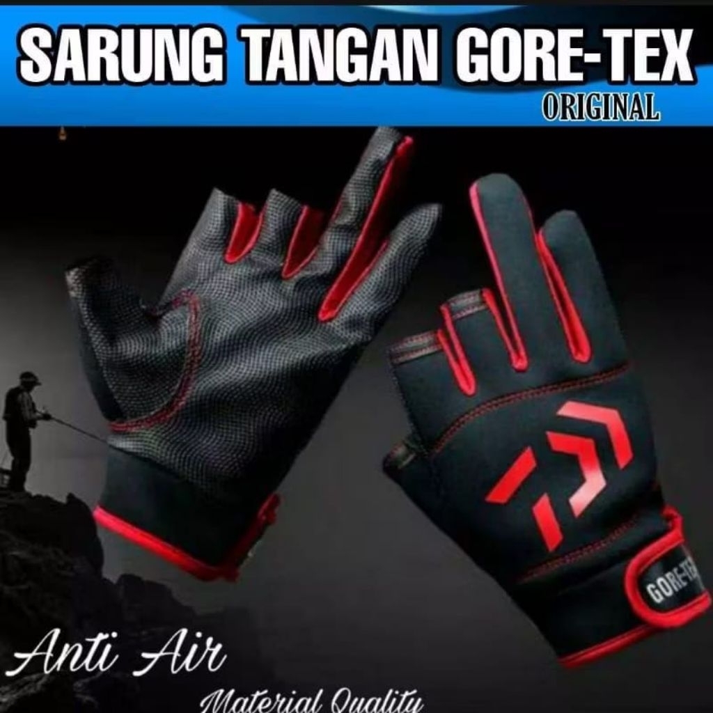 Sarung Tangan Mancing GORE-REX Original Waterproof Anti Air