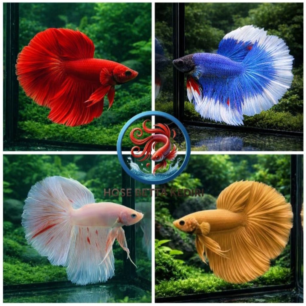 Cupang Halfmoon Hiasan Aquarium HM Cendol Halfmoon Pasar