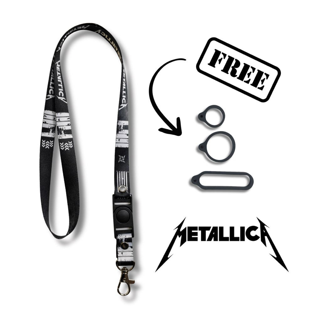 Lanyard Metallica by Lanyard Queen Lanyard Premium Lanyard Aesthetic Lanyard Hp Lanyard Coach Lanyar
