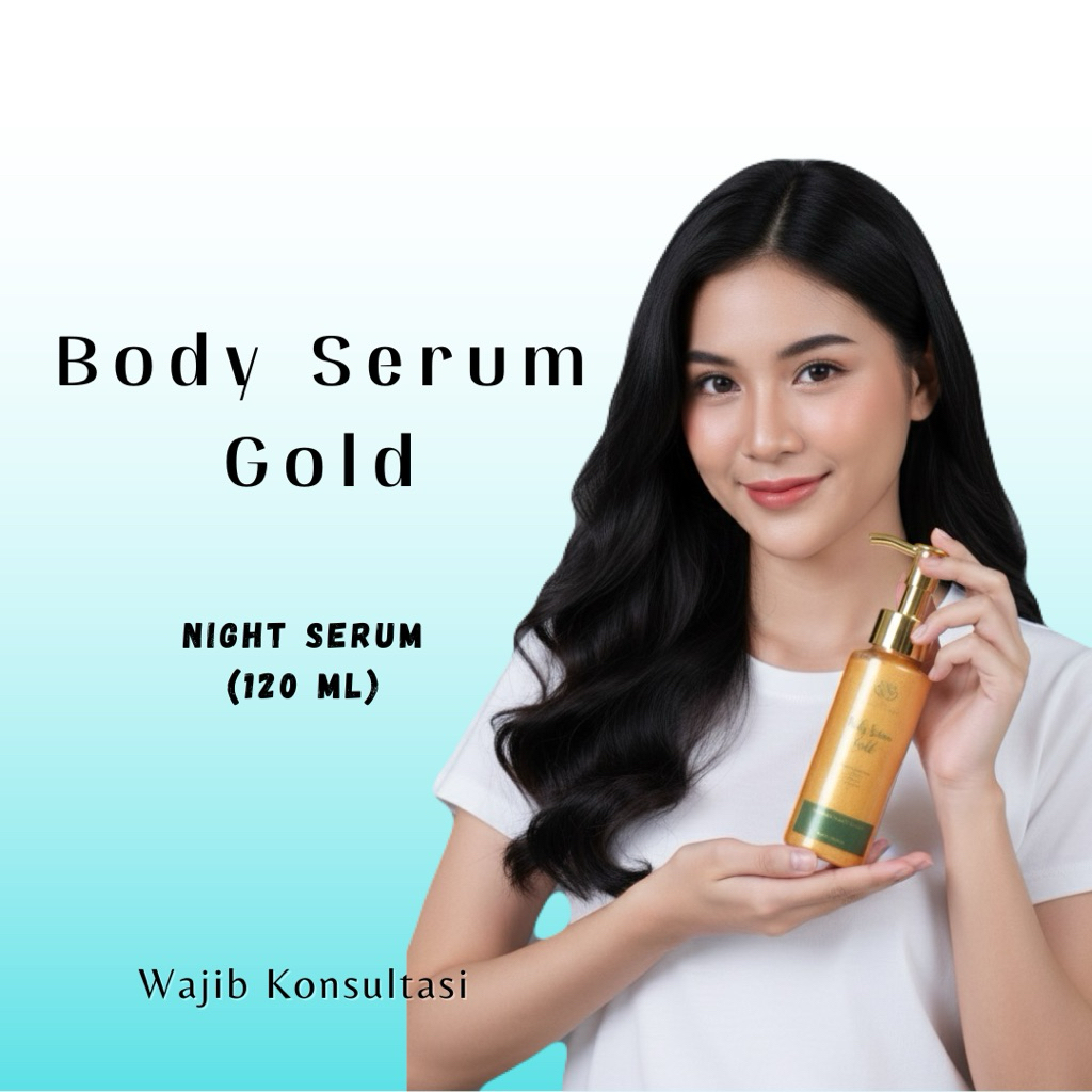 BODY SERUM GOLD - ELMI AESTHETIC CLINIC | BODY SERUM GOLD FH BEAUTY | PEMUTIH BADAN DOSIS TINGGI | B