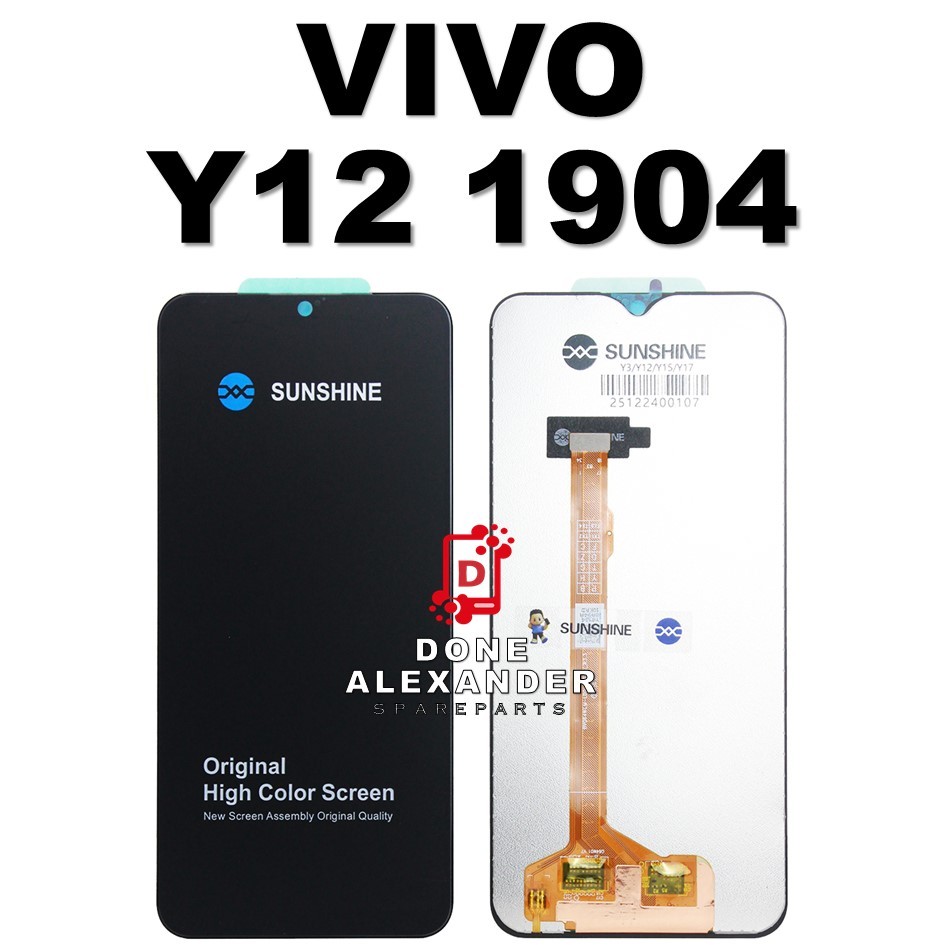 LCD TOUCHSCREEN VIVO Y12 1904 COMPLETE ORIGINAL 100% FULLSET