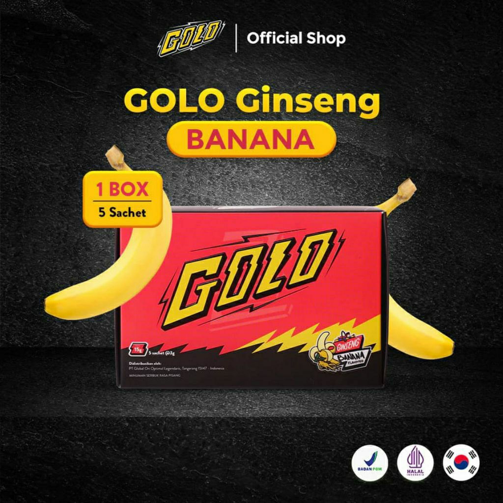 Golo Ginseng Botanical Korea 1 Box Suplemen Bubuk