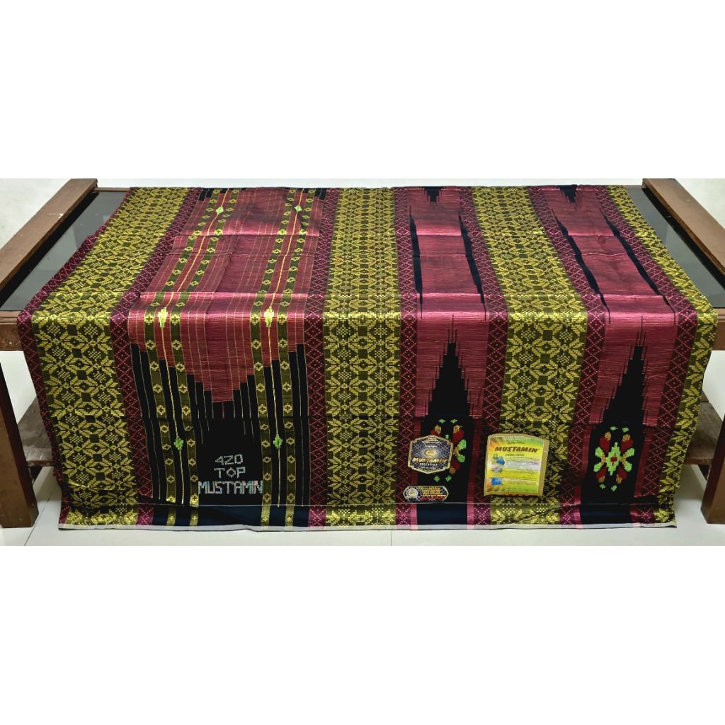 Sarung tenun Mustamin top 420 full sutra