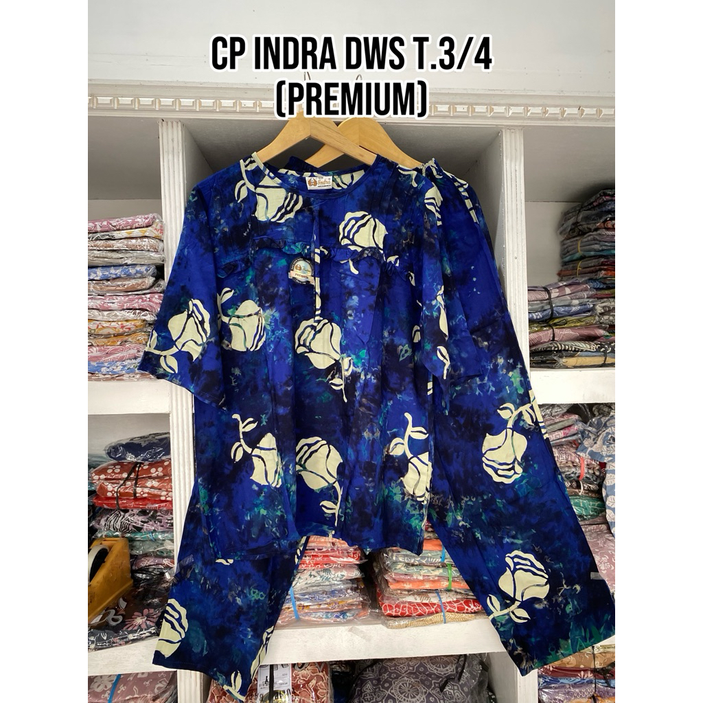 Batik Indra | Setelan Dewasa Celana Panjang Tangan 3/4 Premium