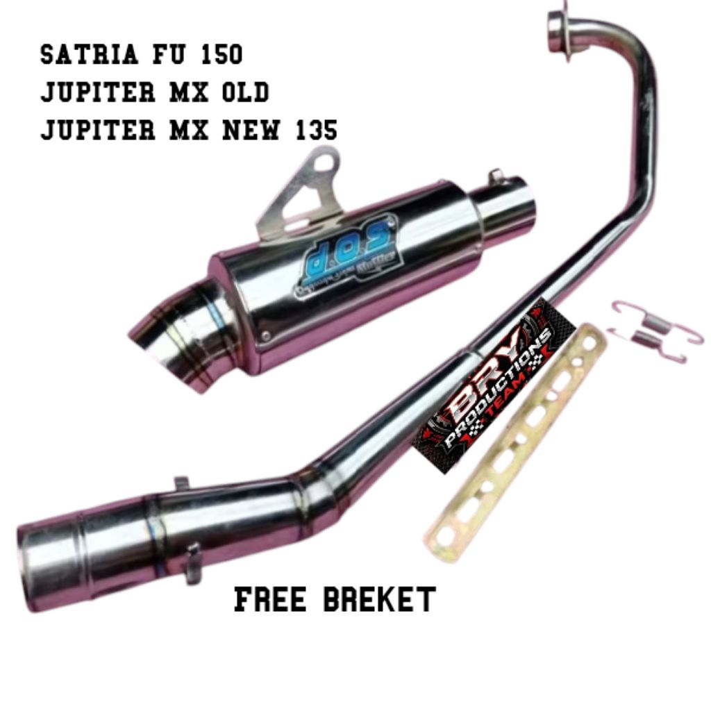 knalpot racing DOS untuk motor Satria Fu 150 Jupiter mx old Jupiter mx new 135