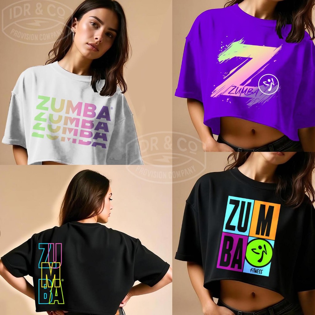 KAOS CROPTOP ZUMBA ZUMBA WEAR CROPTOP KAOS OLAHRAGA CEWEK