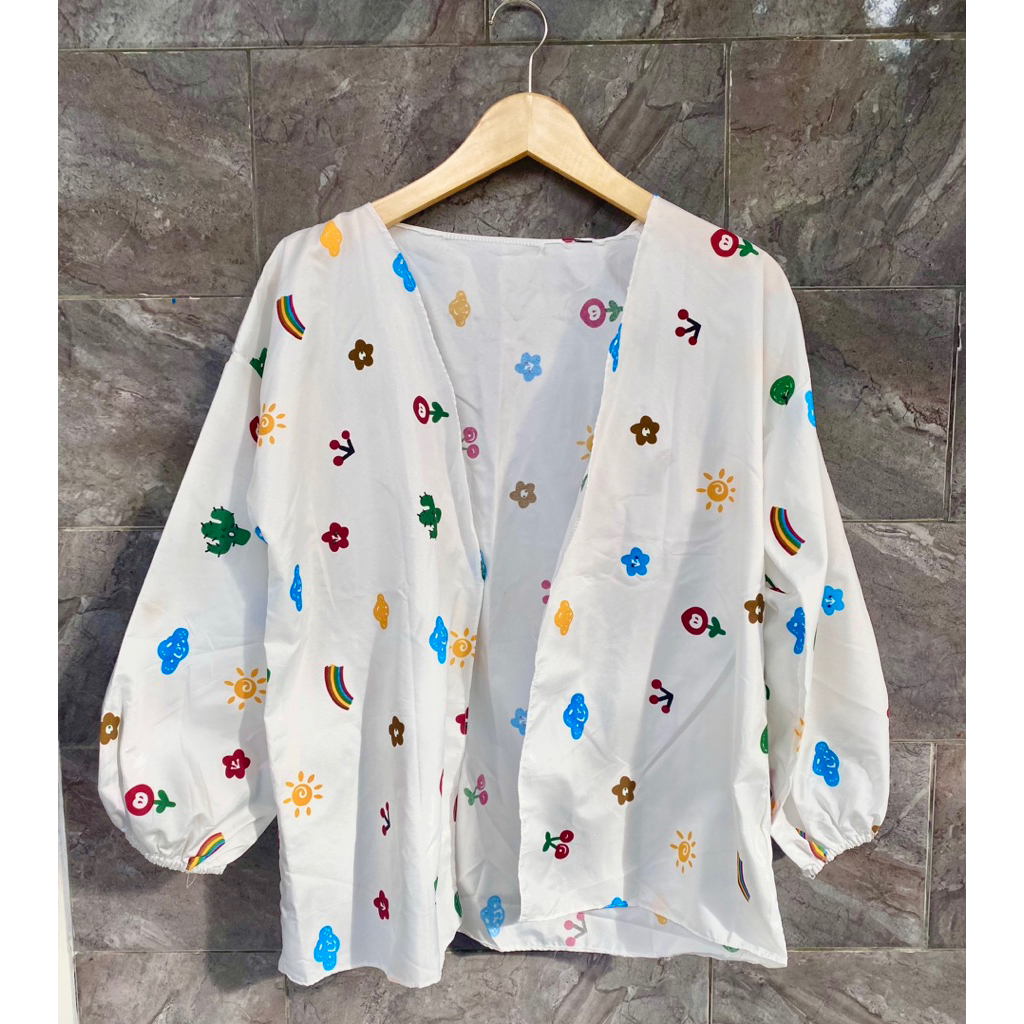 [ COD ] BLOUSE MOTIF / BLOUSE SULTAN / BLOUSE BUNGA BUNGA / BLOUSE PANJANG MOTIF / BLOUSE FASHION / 