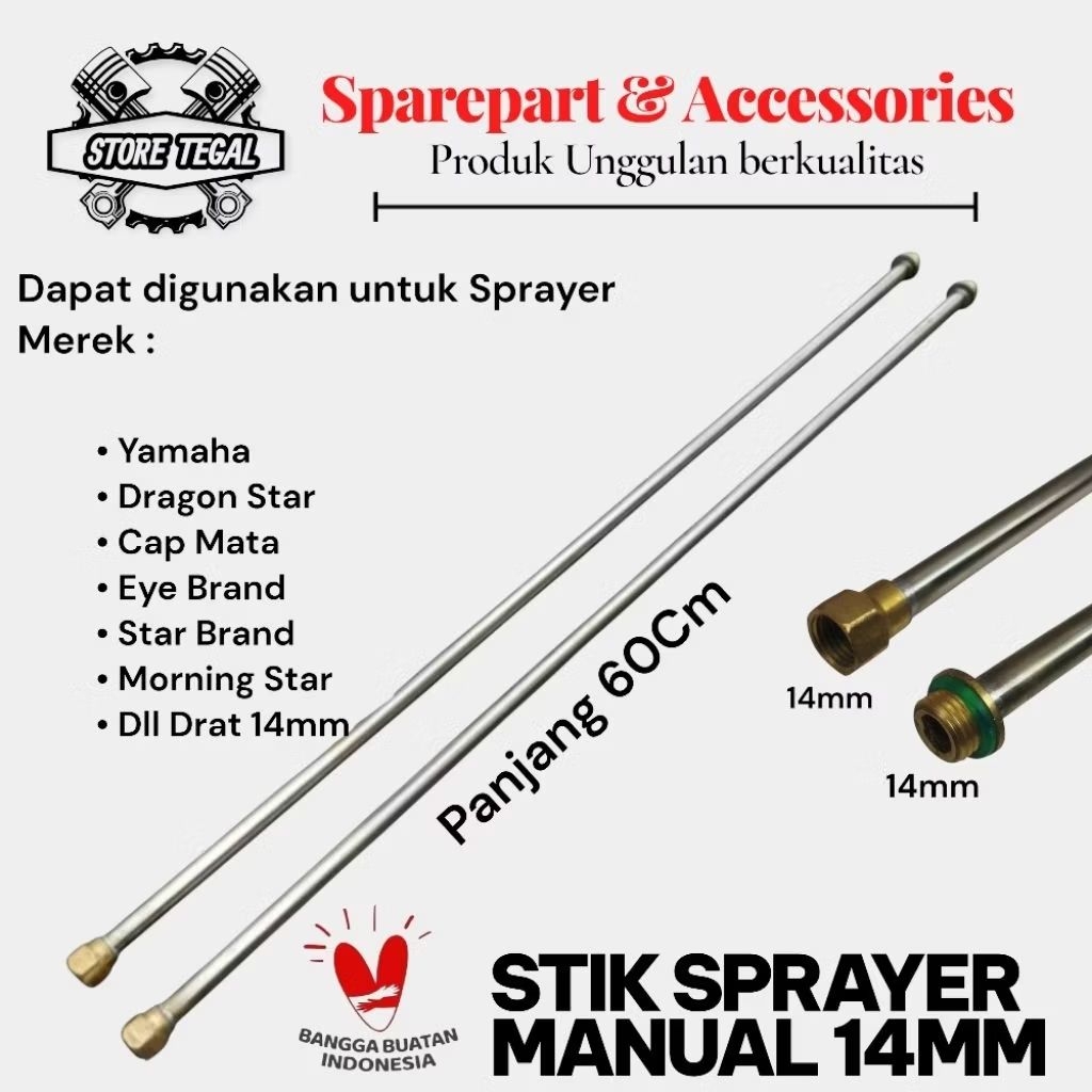 STIK SPRAYER MANUAL YAMAHA MASPION DRAGON UMUM STAINLESS STEEL 60CM