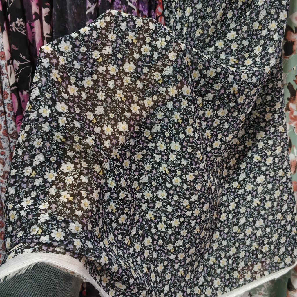 kain sifon yoryu motif meteran - kain sifon premium motif - bahan sifon motif meteran - [harga/0,5m]