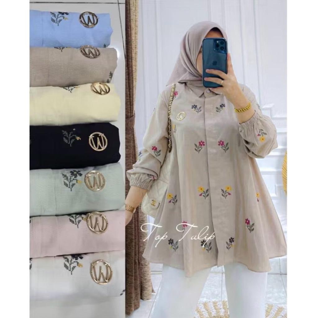 Atasan wanita winody tulip top