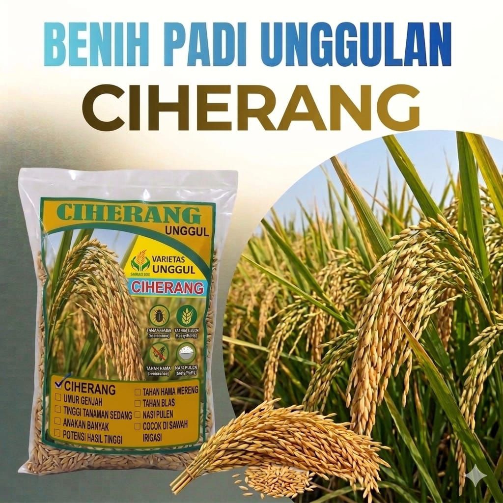 benih padi Ciherang benih padi unggul Ciherang kemasan 5kg