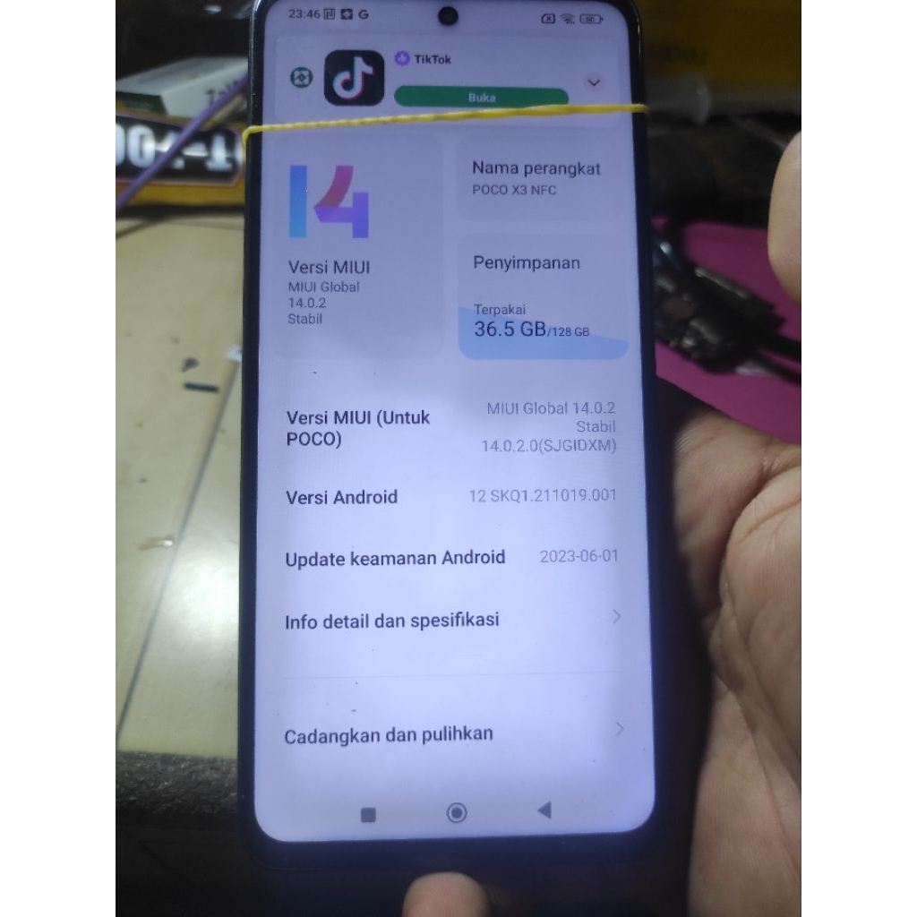 mesin Poco X3 Nfc segel normal