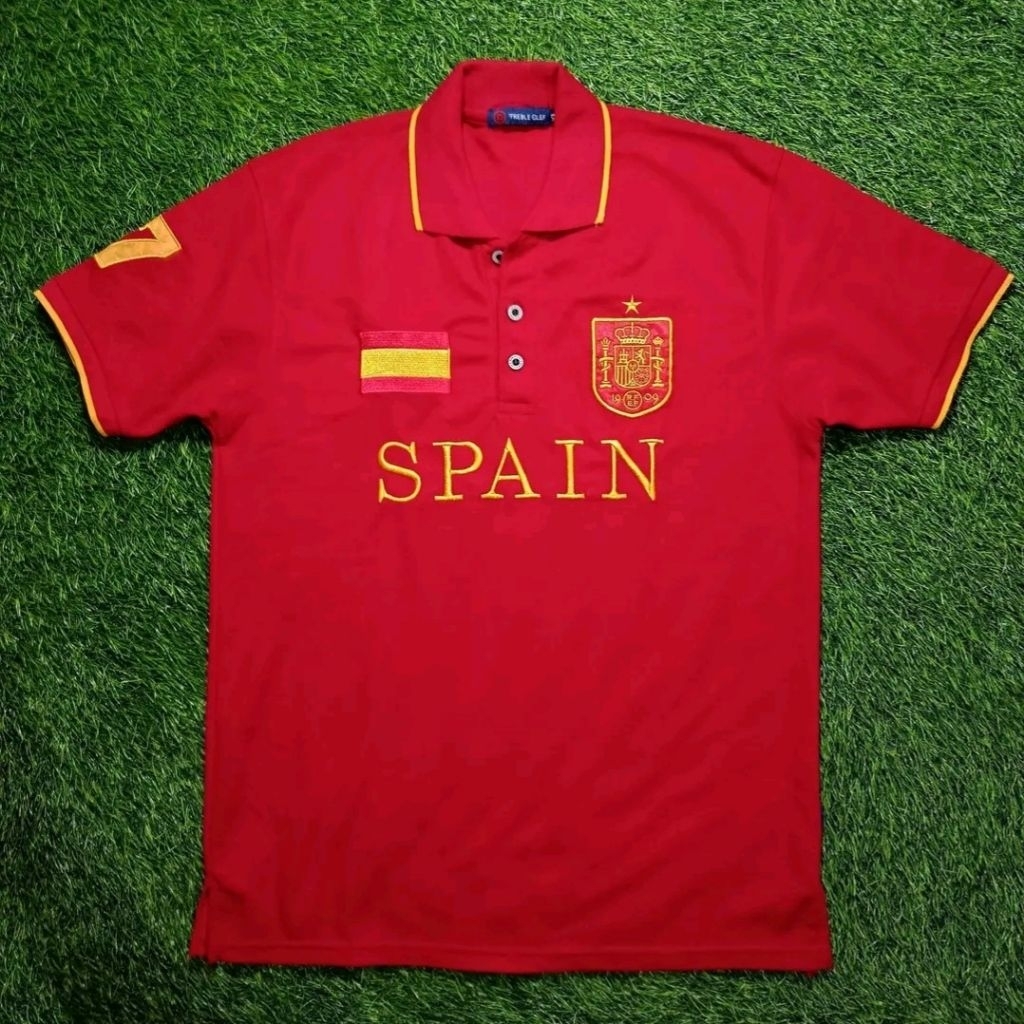 Poloshirt Timnas Spanyol - Kaos Polo Merah