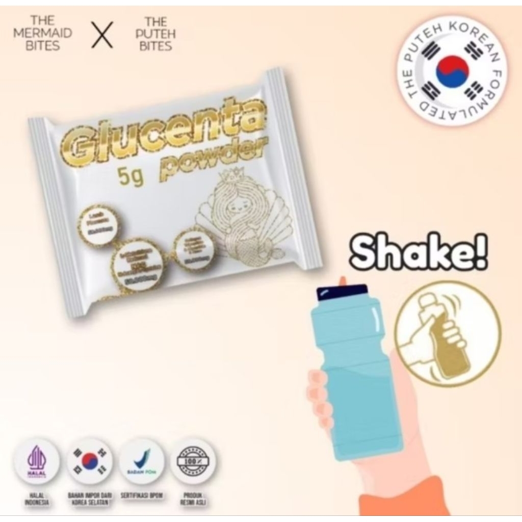 BPOM THE MERMAID BITES GLUTACENTA 1SACHET