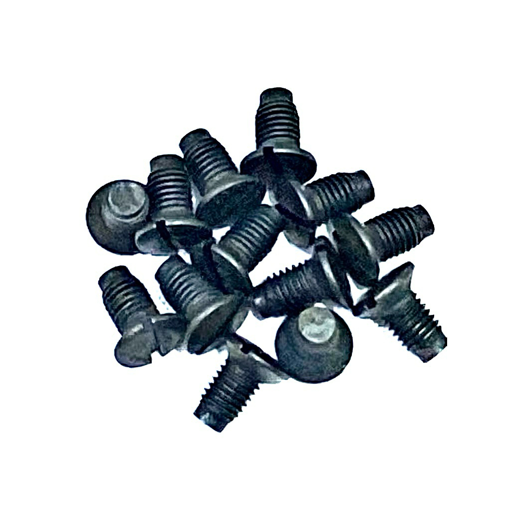 100 biji baut plat mesin jahit warna hitam