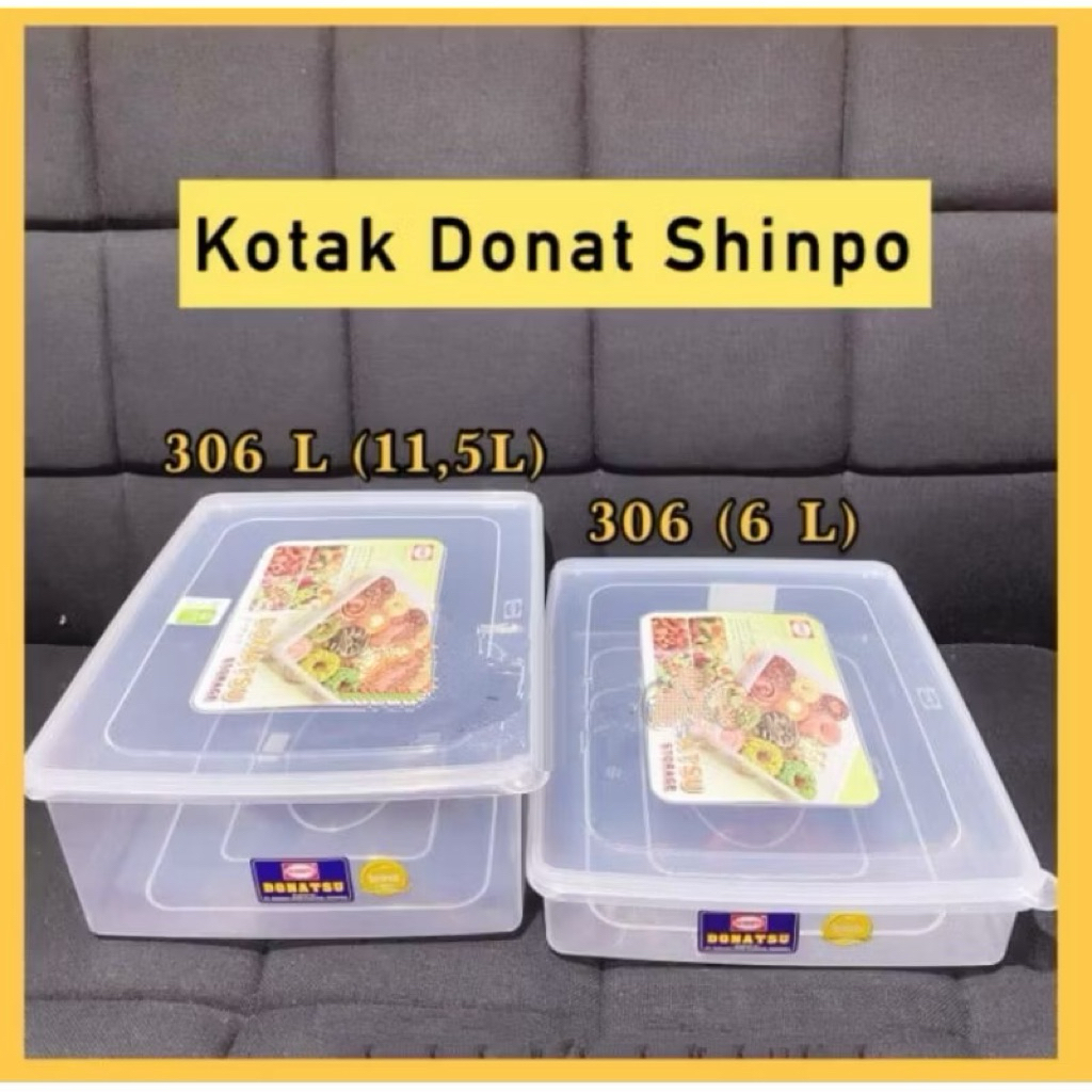 Box Donat Shinpo / Donatsu Shinpo Sip 306 dan Sip 306 L / Kotak Makanan/ Box Donat Shinpo Donatsu