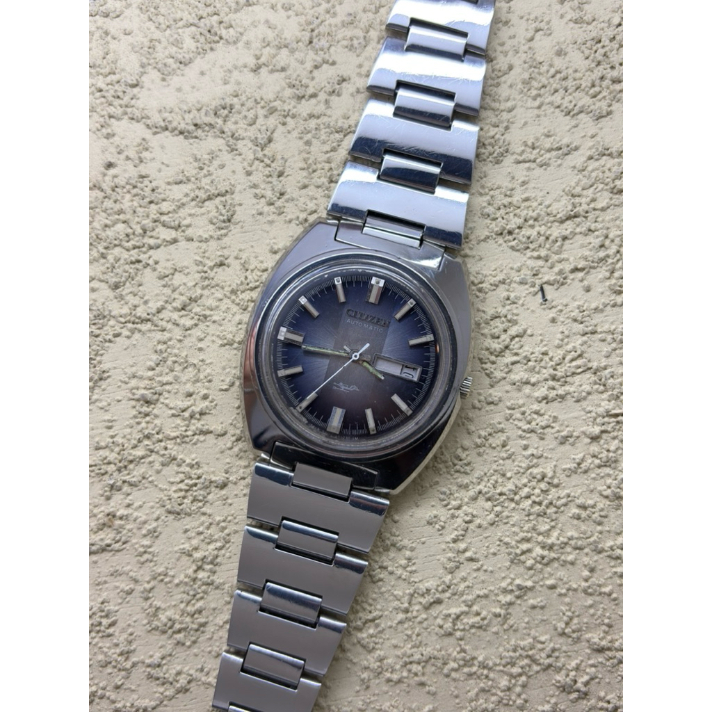 Arloji Jam tangan Citizen Parawater Blue dial 60s Second Preloved