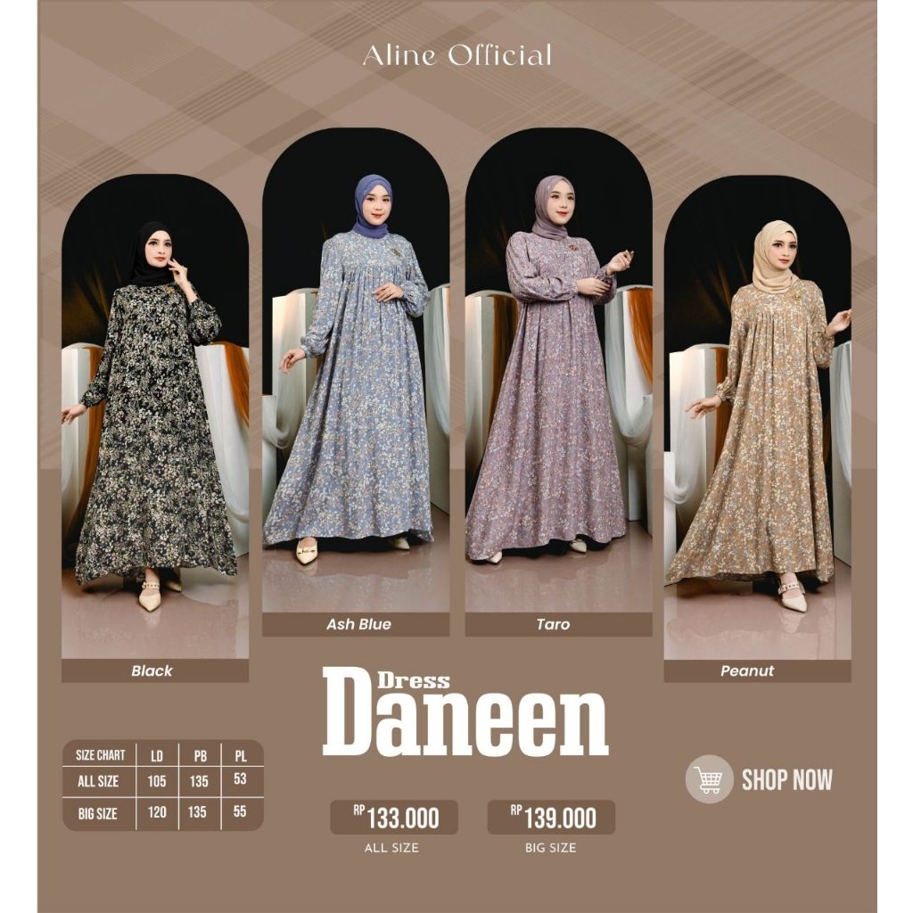 Daneen Dress/Aline Official/Dress/Gamis