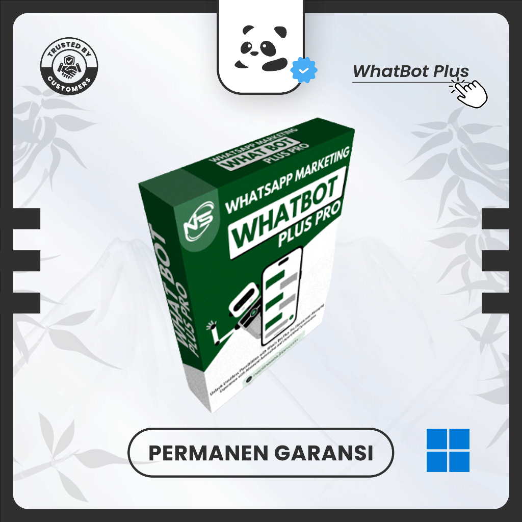 WhatBot Plus Bulk/BC WA LISENSI SELAMANYA | Windows