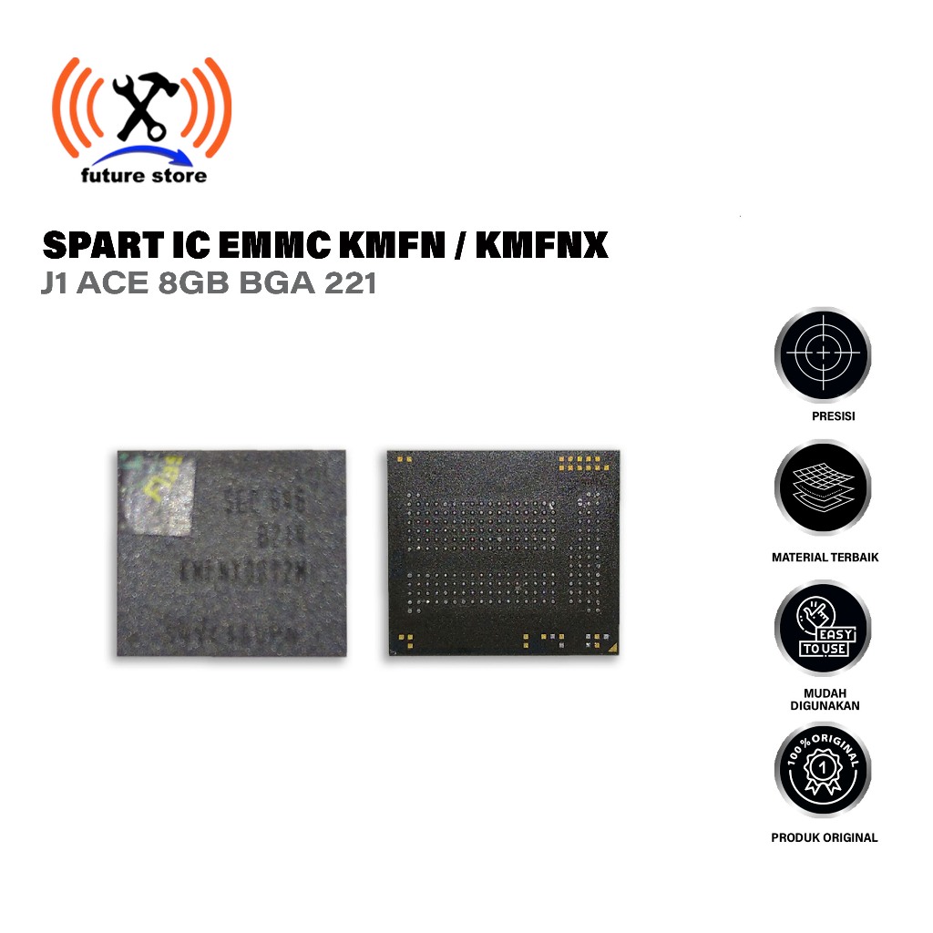 IC EMMC KMFN/KMFNX UNTUK SAM J1 ACE 8GB BGA 221 - SPAREPART UNTUK HP SAMSUNG