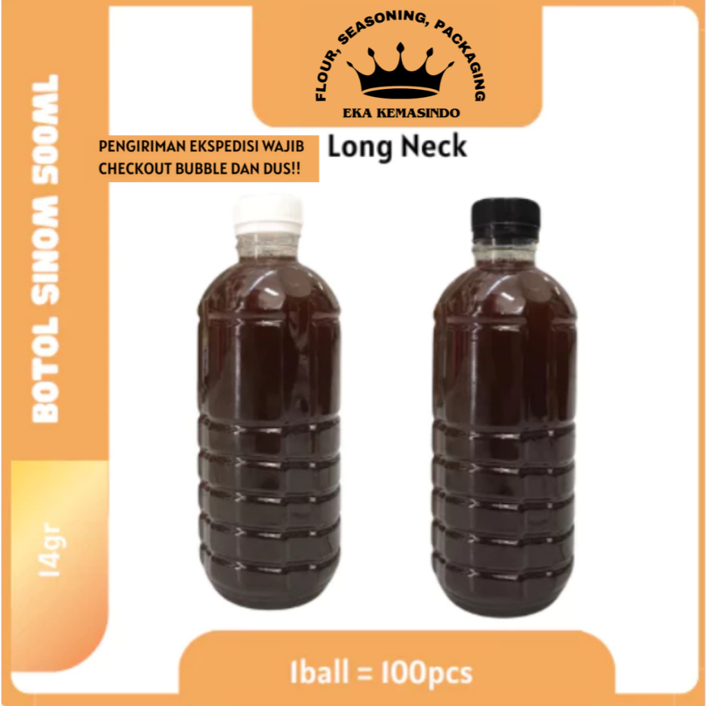 Botol Plastik 500ml LN | Botol SINOM 500ml / Botol jus 500ml | Botol Juice