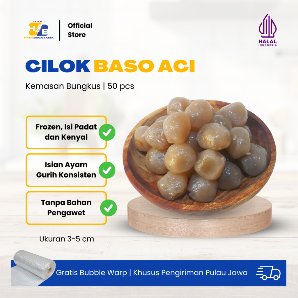 Cilok Ayam & Jando (Frozen) isi 50 pcs (Bks)