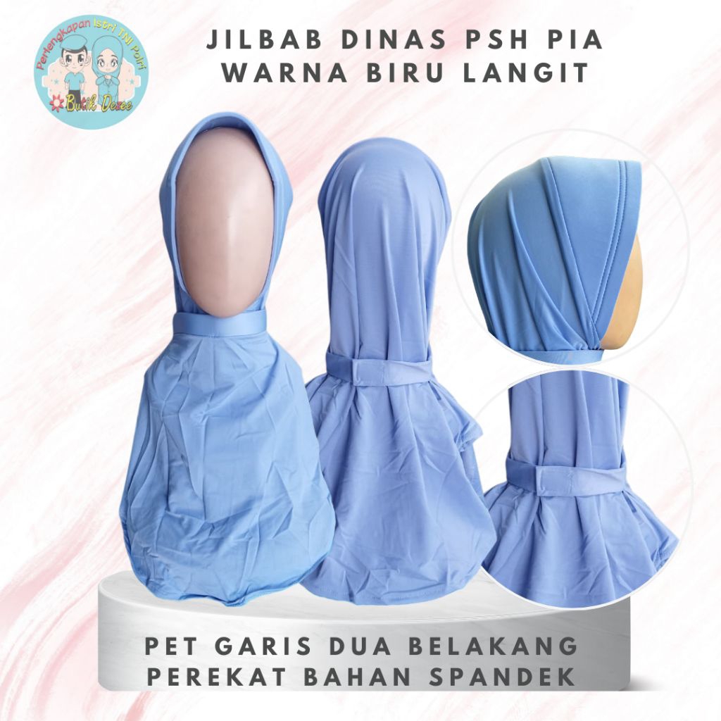 JILBAB PSH PIA BELAKANG PEREKAT