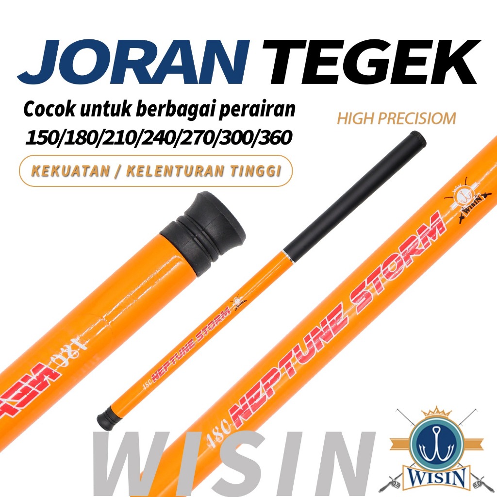 WISIN Joran Tegek NEPTUNE STORM Medium Action Ramai Pancing Uukran Lengkap