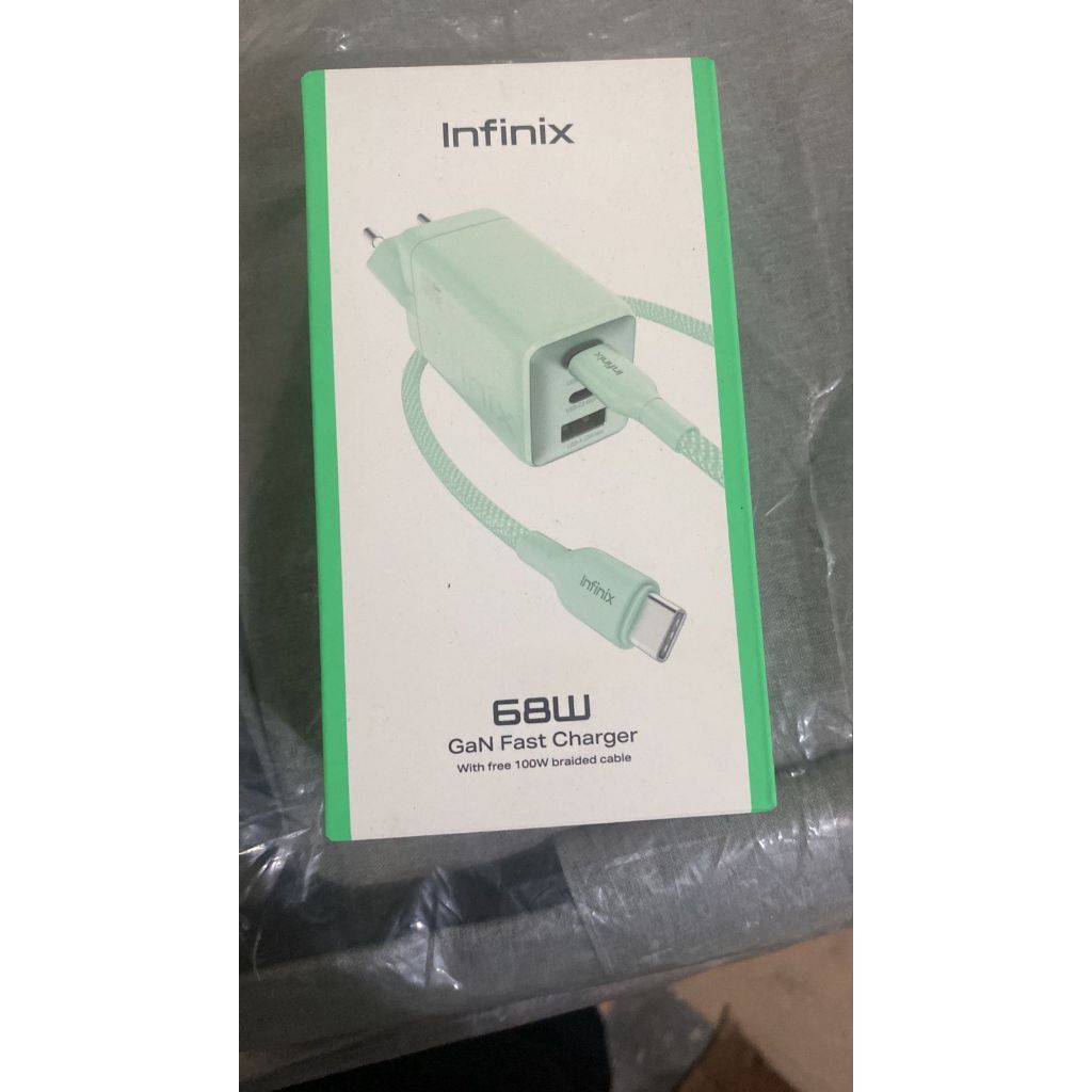 xc07 Infinix Charger XDC95 3 IN 1 68W Garansi Resmi / carger 68 Watt 0768EU 3in1 + kabel Xdc95 GaN 6