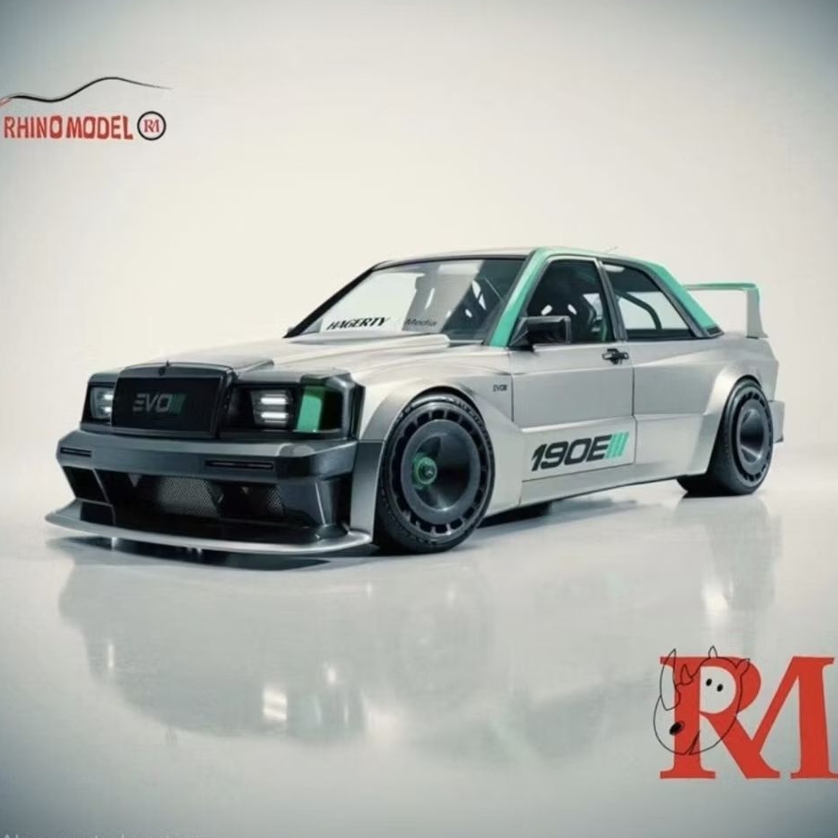 Rhino Model Mercedes-Benz 190E EVO II Silver
