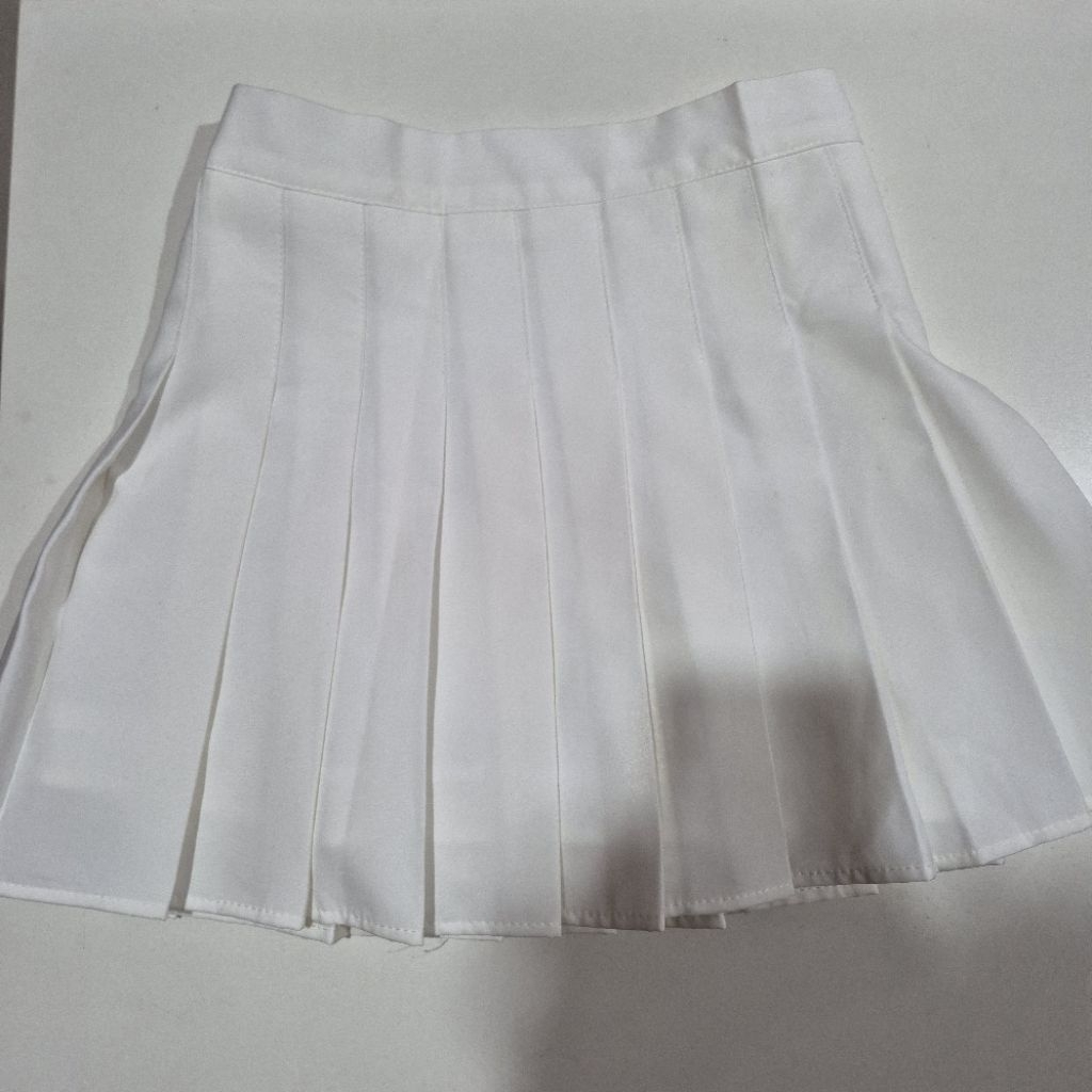 [CUCI GUDANG] New Rok Wanita Perempuan Putih Skirt Tennis Korean Thrift