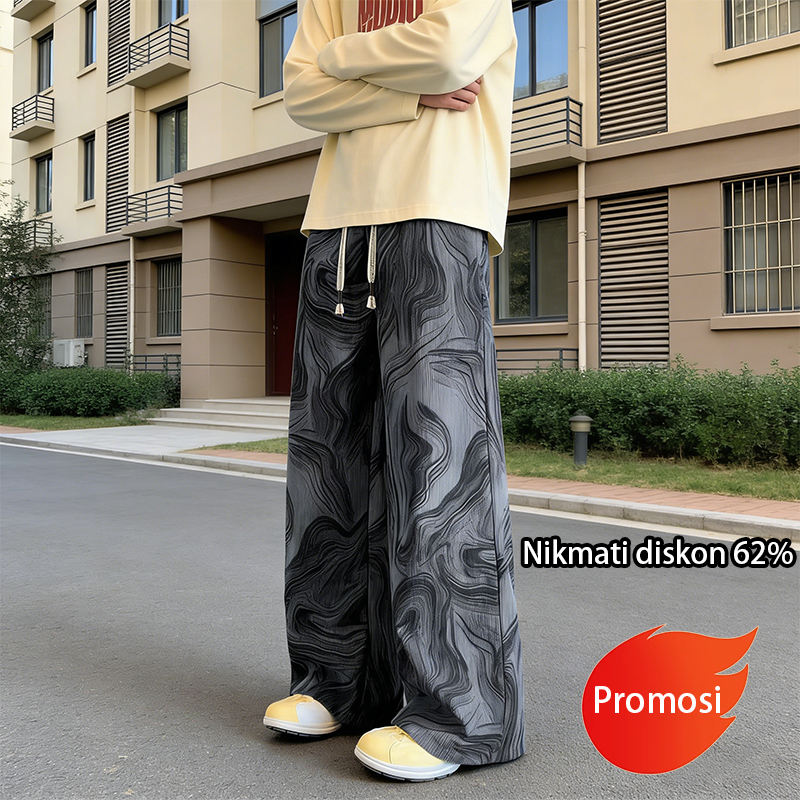 Celana panjang corduroy pria, Celana santai pria muda,Loose Fit, Pinggang tengah,Ukuran besar,M-3XL,