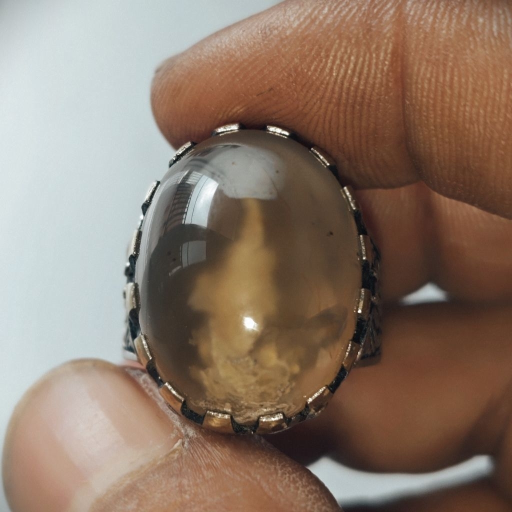 aksesoris batu akik klanceng putih